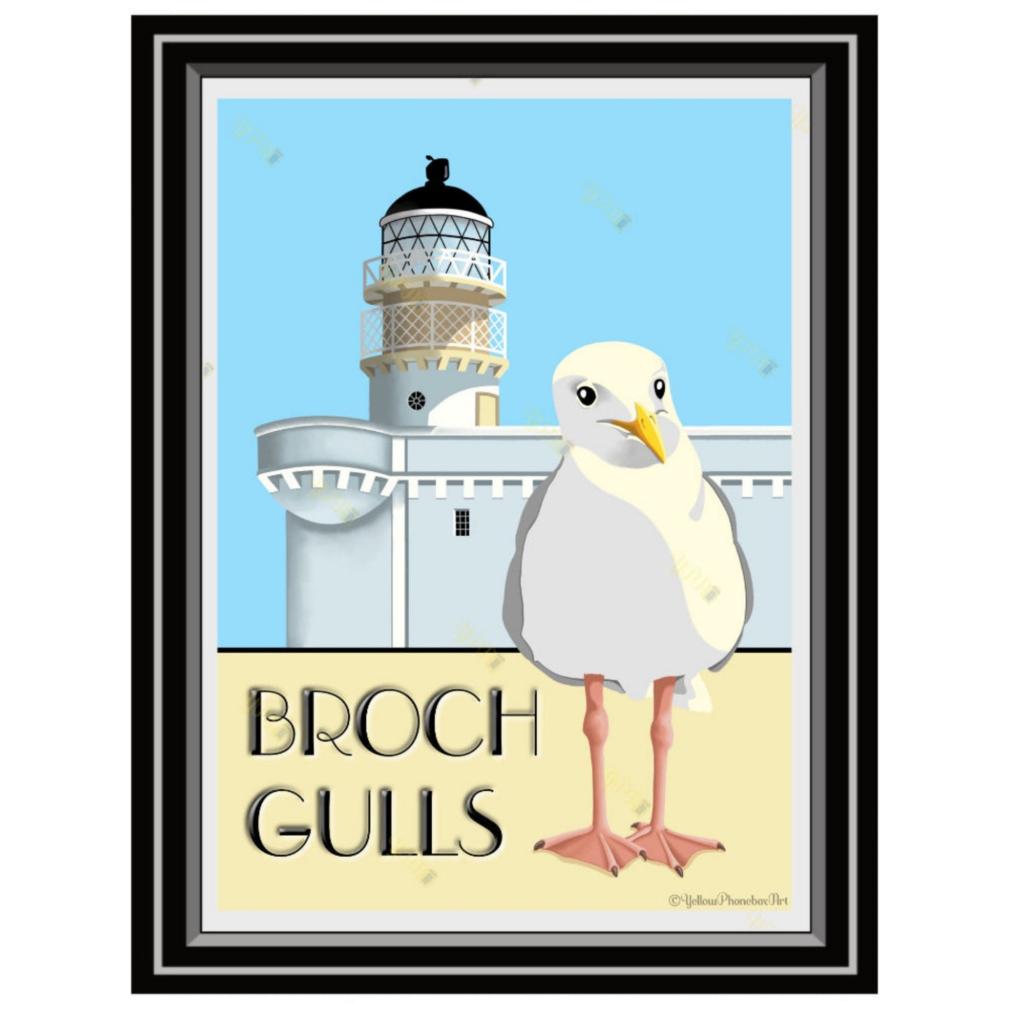 ‘Broch Gulls’ - Art Print From Original Artwork - Wall Décor