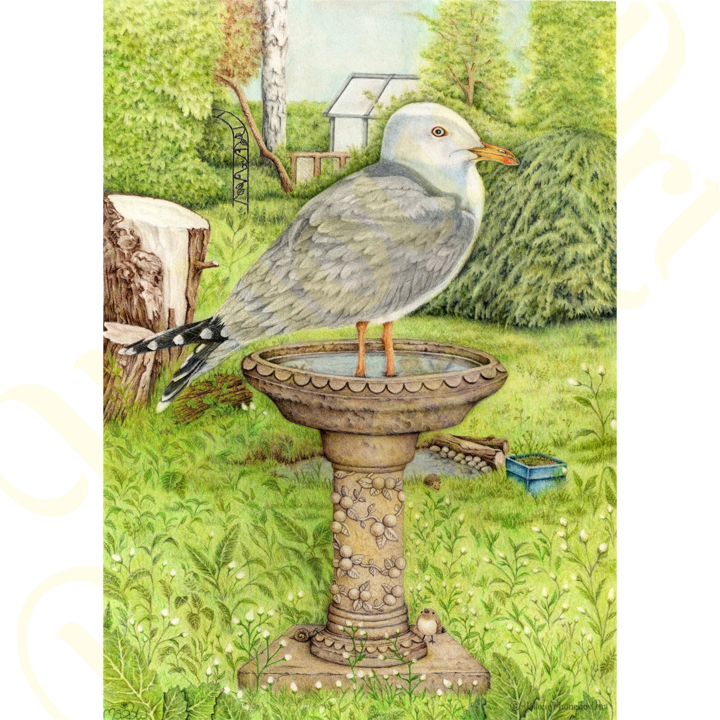 ‘I Am A Seabird! This Is My Domain!’ - Print From Original Artwork