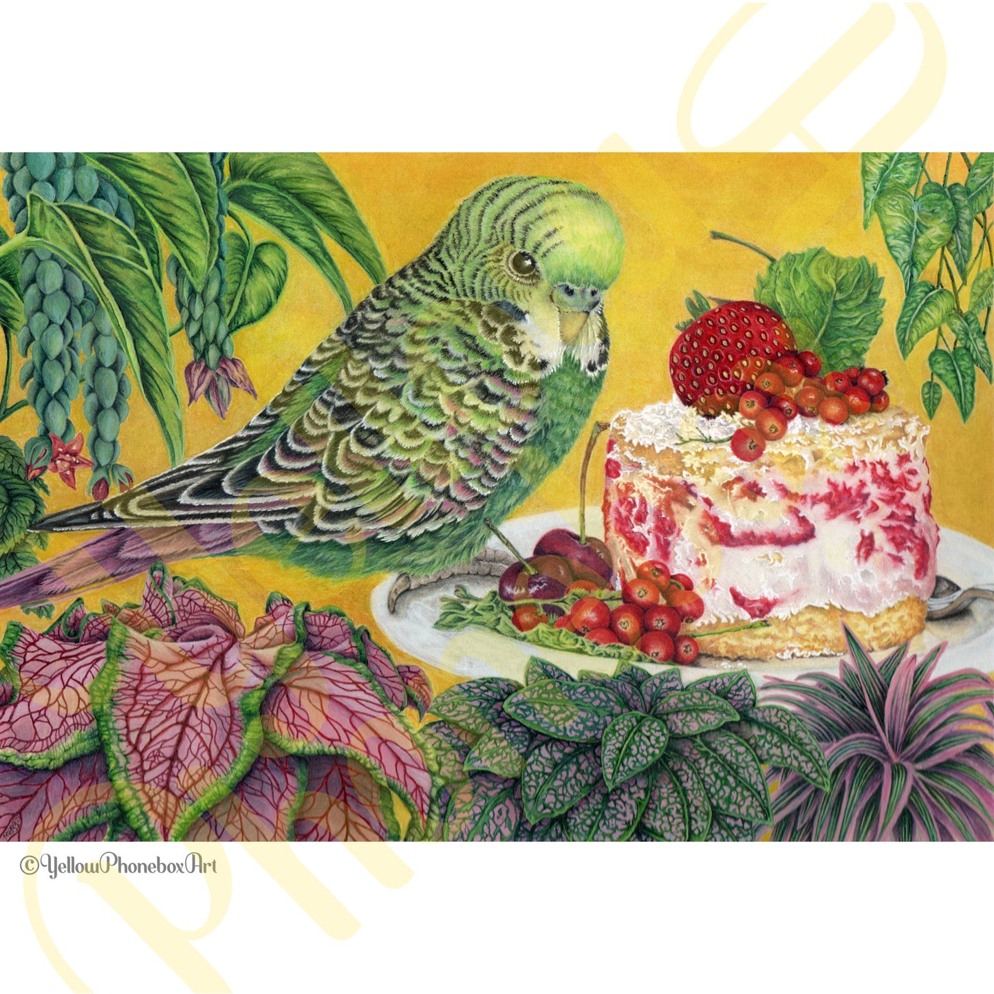 ‘My Cake!’ - Handmade Greetings Card With Envelope