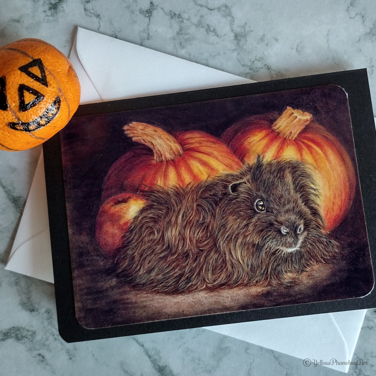 ‘Something Fluffy This Way Comes’ - Handmade Greetings Card With Envelope