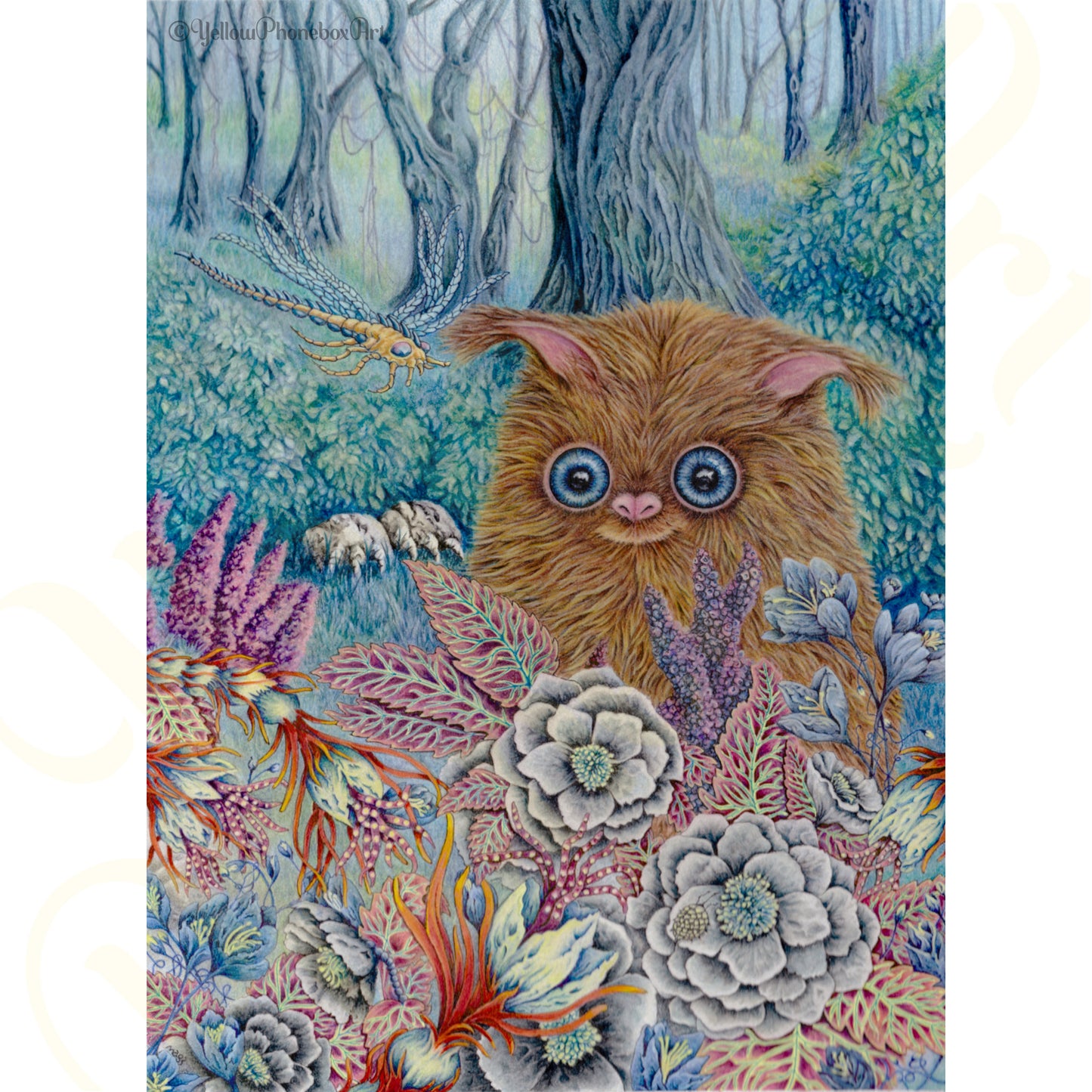 ‘Strange Forest’ - Handmade Greetings Card With Envelope