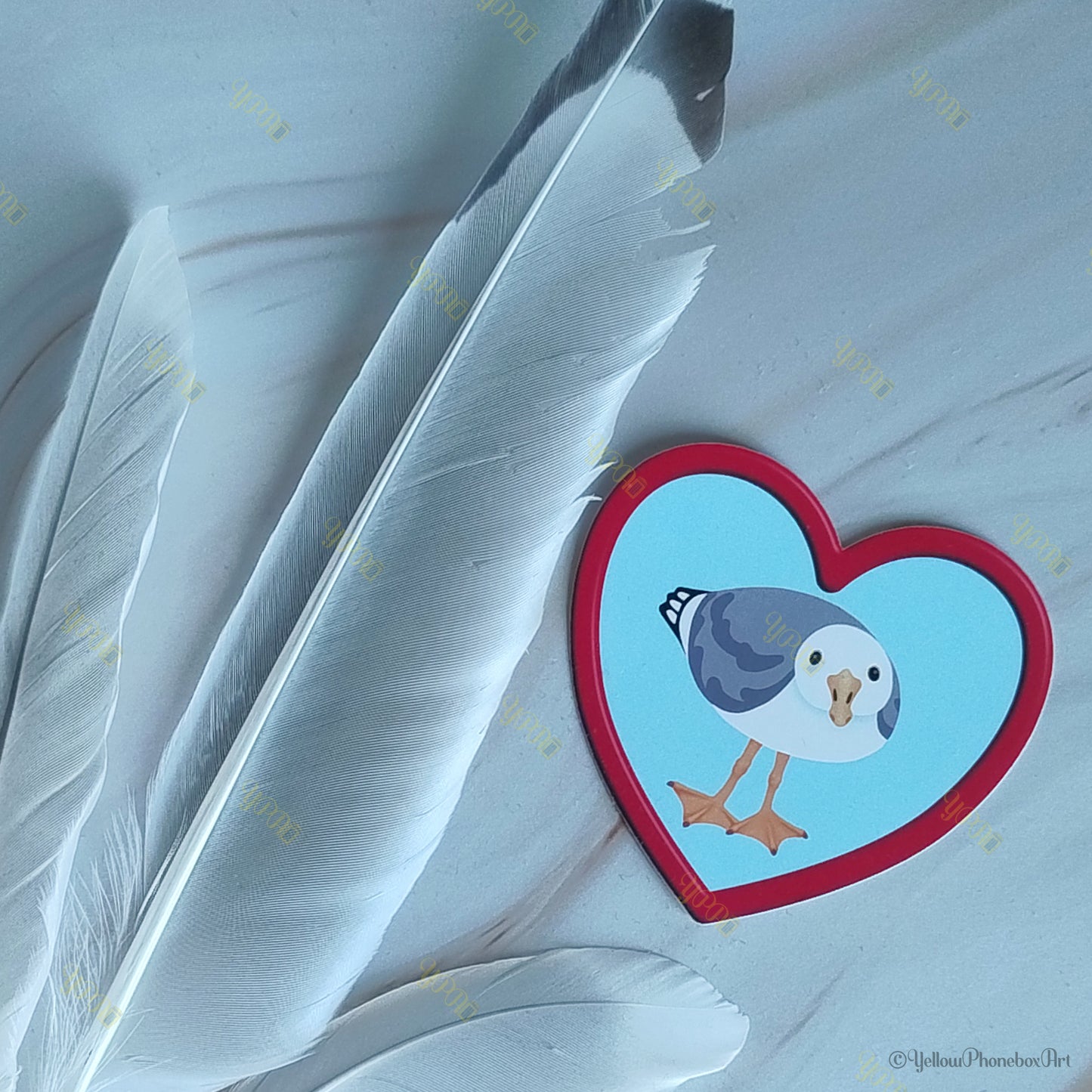 Seagull Friends – Curious Seagull - Die-Cut Self-Adhesive Sticker