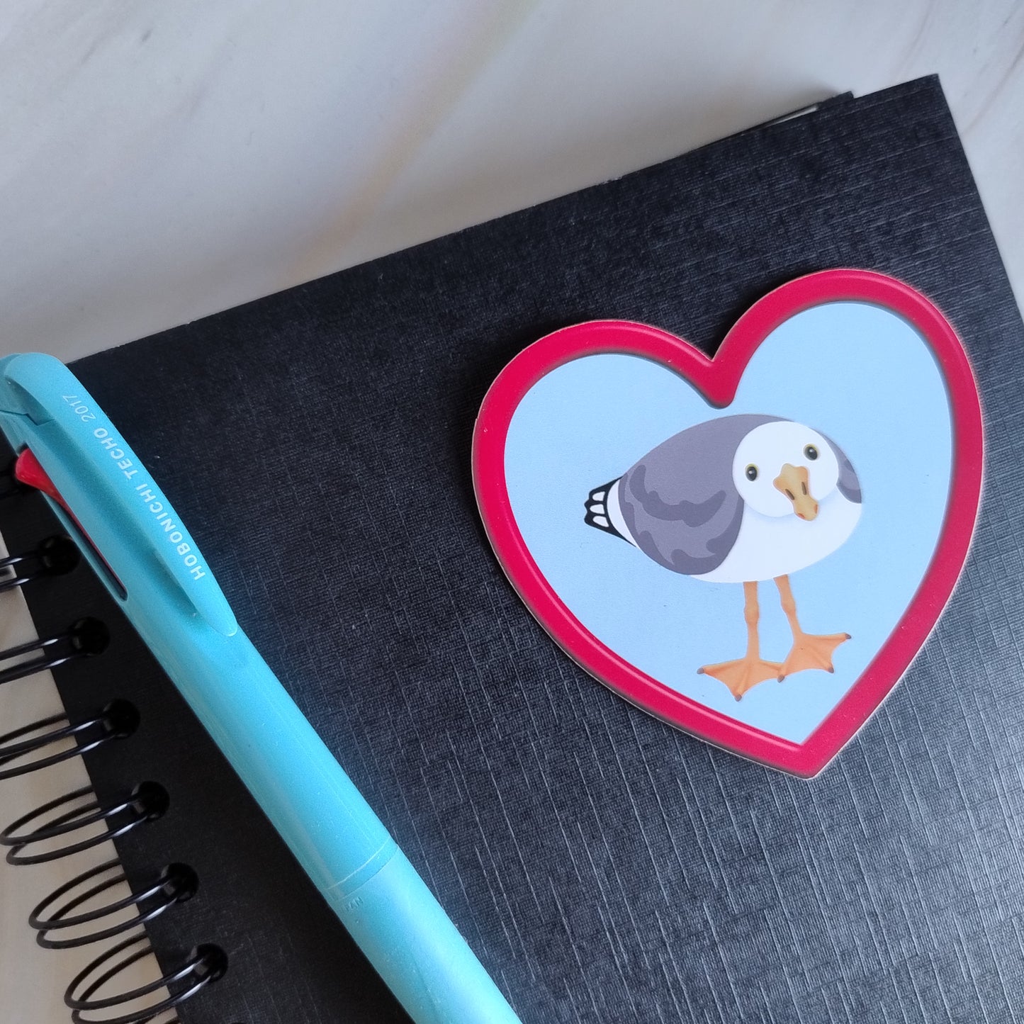 Seagull Friends – Curious Seagull - Die-Cut Self-Adhesive Sticker