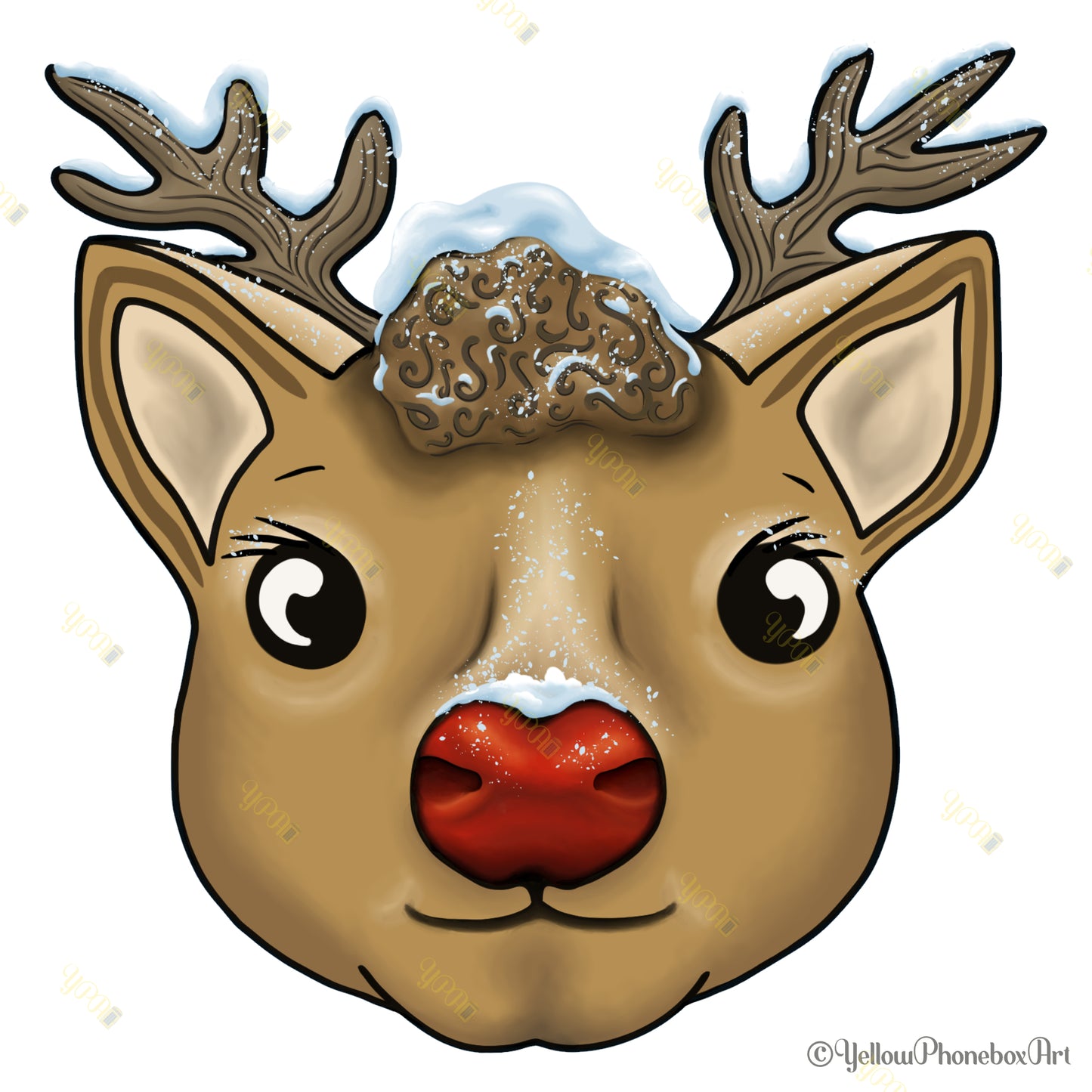 Reindeer Self-Adhesive Sticker