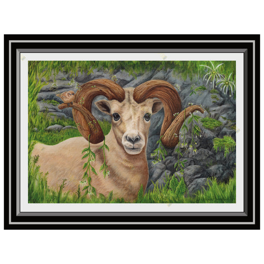 A Comfy Perch - Art Print From Original Acrylic Painting