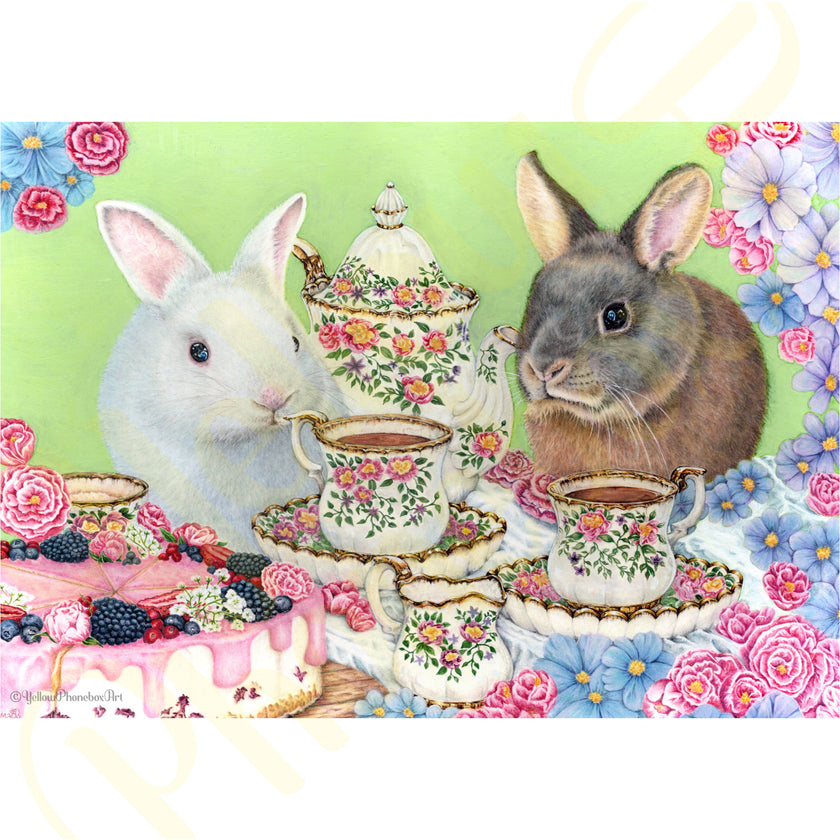 'Afternoon Tea' - Art Print From Original Artwork