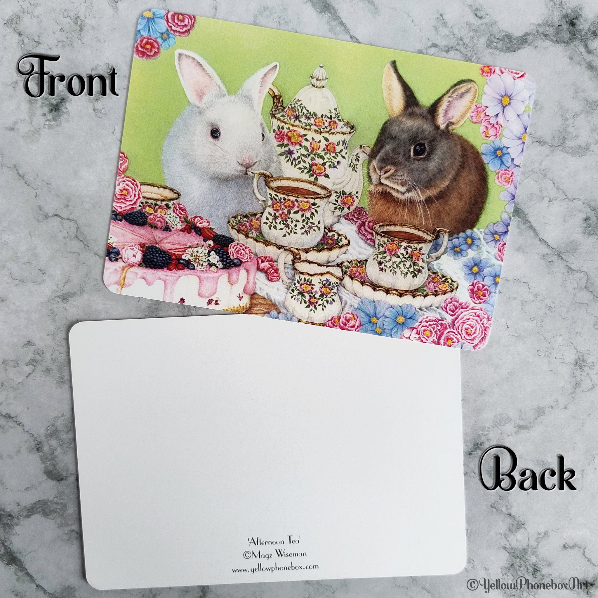 ‘Afternoon Tea’ - Matte Finish Postcard With Rounded Corners