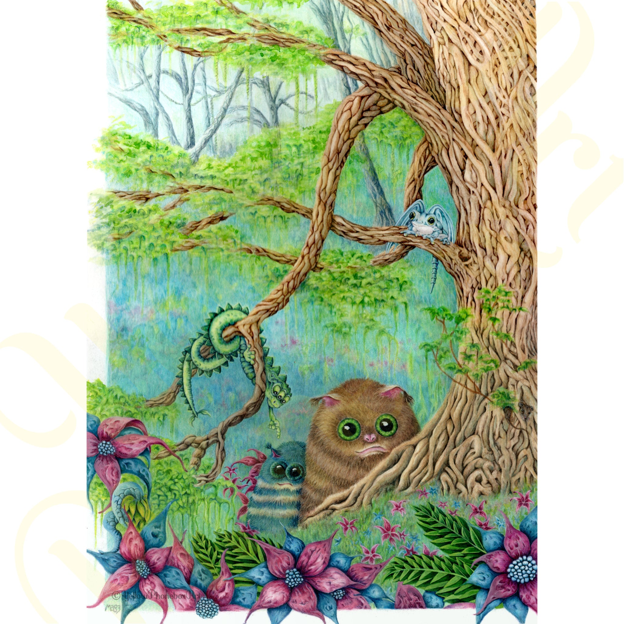 ‘Another Day In The Strange Forest’ - Art Print From Original Artwork