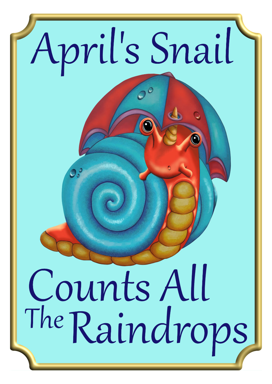 April's Snail - Die-Cut Self-Adhesive Sticker