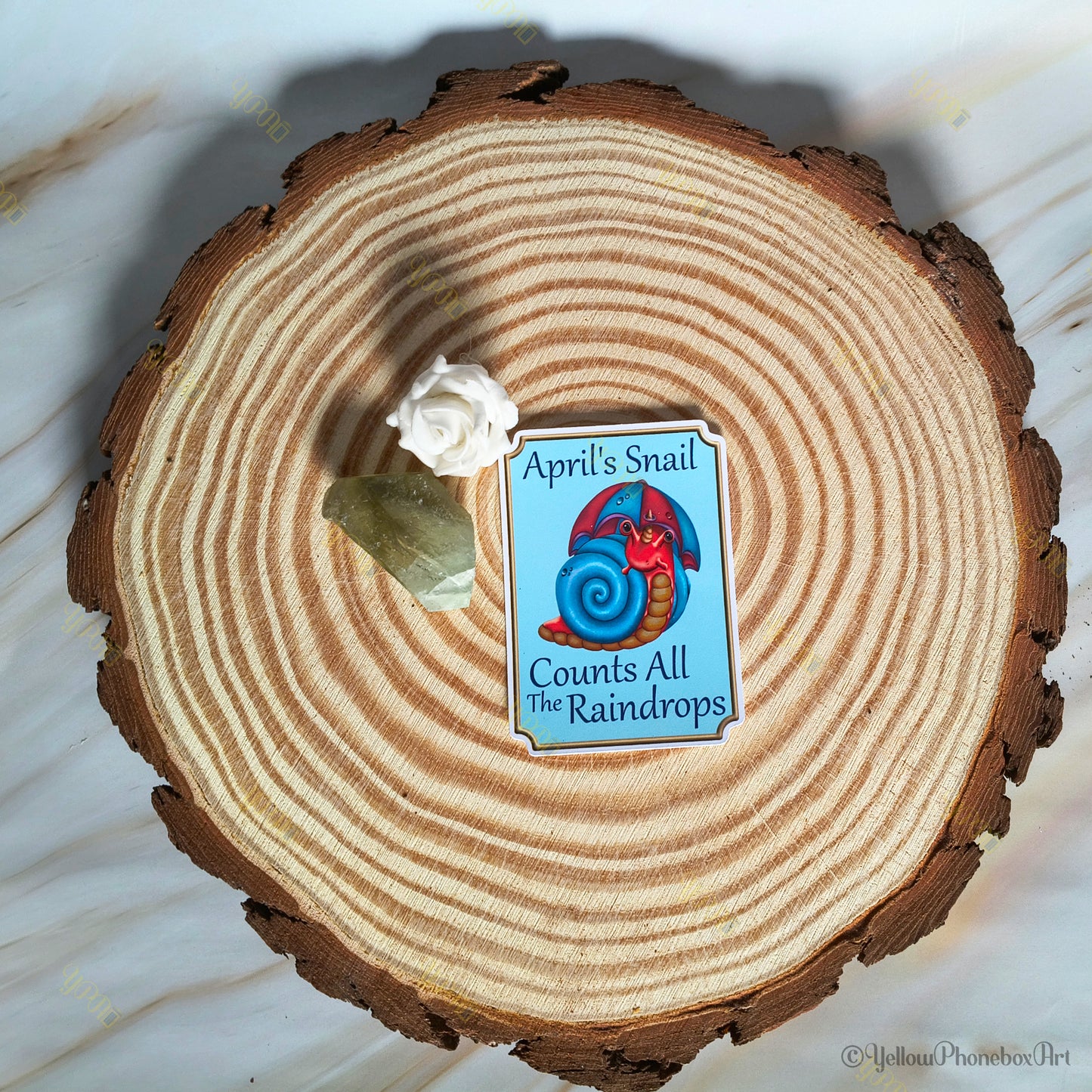 April's Snail - Die-Cut Self-Adhesive Sticker