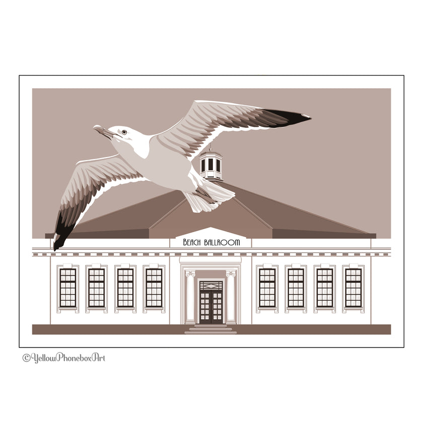 ‘Ballroom Gull’ - Art Print From Original Artwork