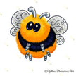 Bumble-Beez – A6 Sheet of Self-Adhesive Cute Bumble Bee Stickers