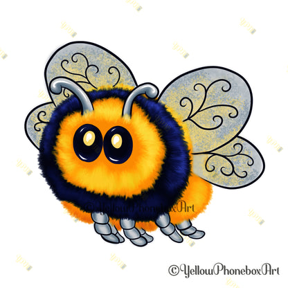 Bumble-Beez – A6 Sheet of Self-Adhesive Cute Bumble Bee Stickers