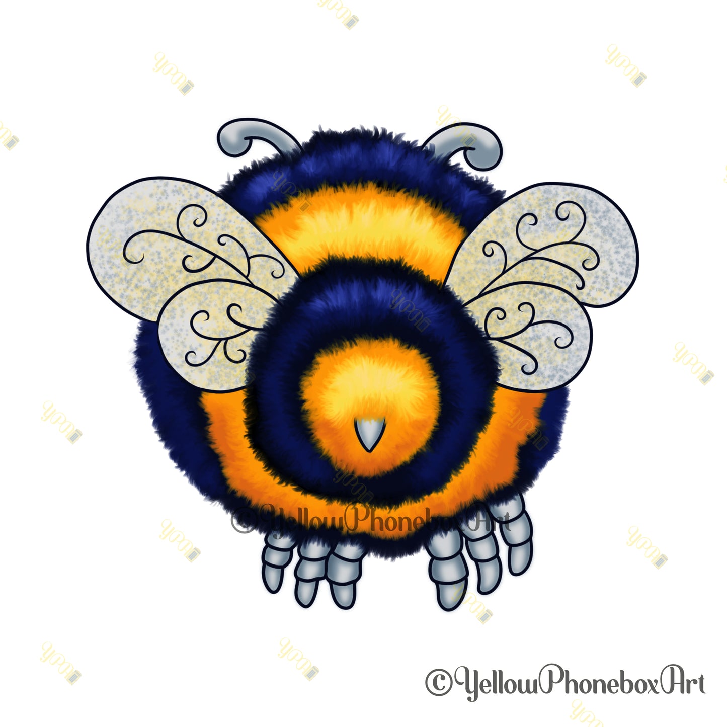 Bumble-Beez – A6 Sheet of Self-Adhesive Cute Bumble Bee Stickers