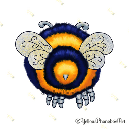 Bumble-Beez – A6 Sheet of Self-Adhesive Cute Bumble Bee Stickers