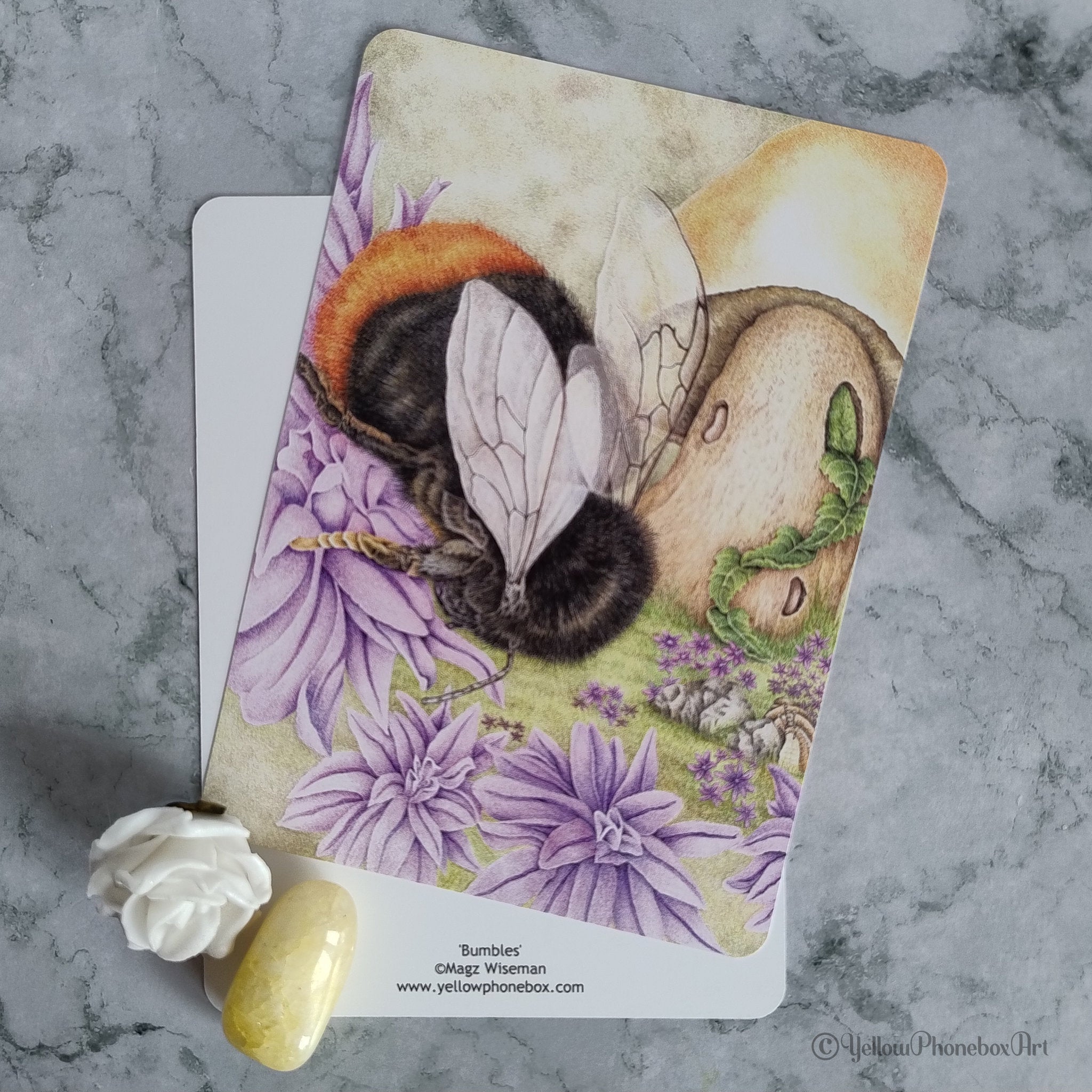 ‘Bumbles Bee’ - Matte Finish Postcard With Rounded Corners
