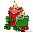 Festive Candles Self-Adhesive Sticker