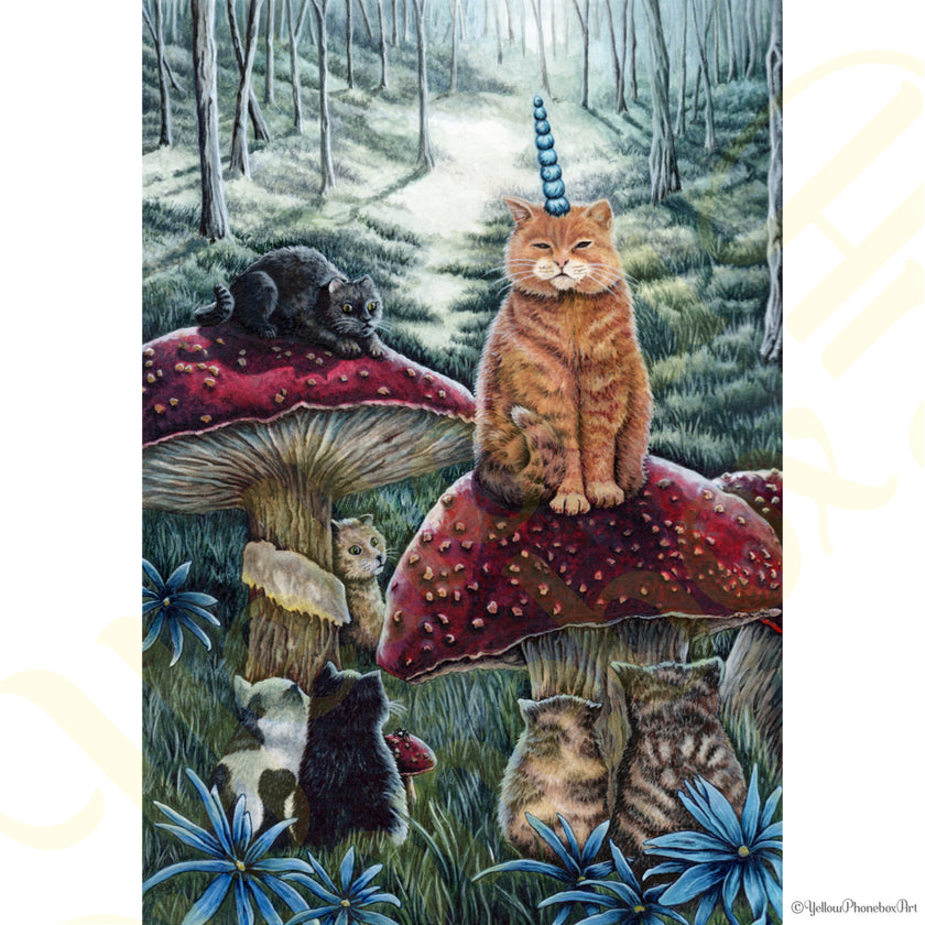 ‘Council of Cats’ - Print From Original Artwork