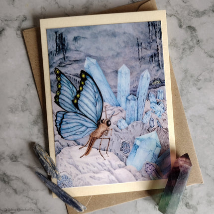 ‘Crystallis’ - Handmade Greetings Card With Envelope