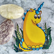 ‘Sunbeam The Unicorn Dinosaur’ Die-Cut Self-Adhesive Sticker