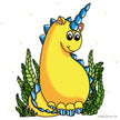 ‘Sunbeam The Unicorn Dinosaur’ Die-Cut Self-Adhesive Sticker