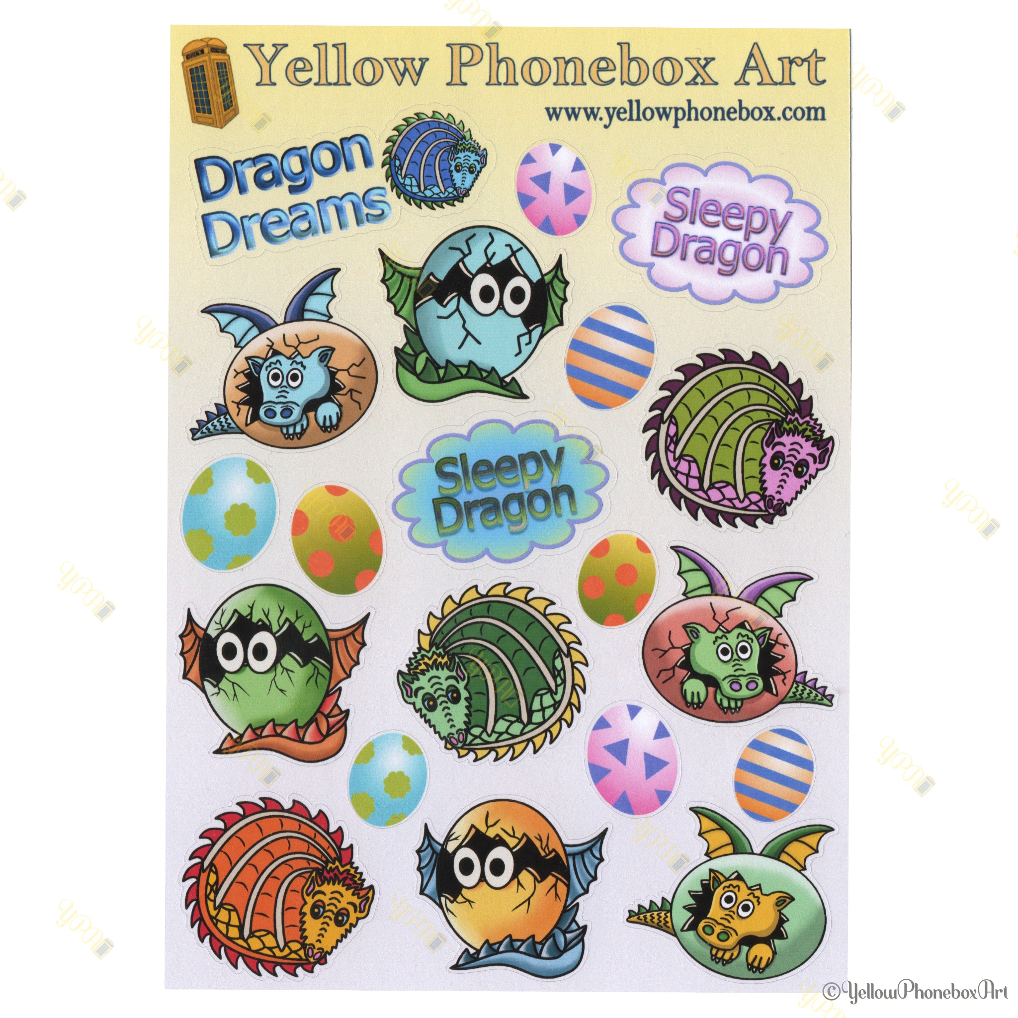 Dragonz Assorted Sticker Sheet