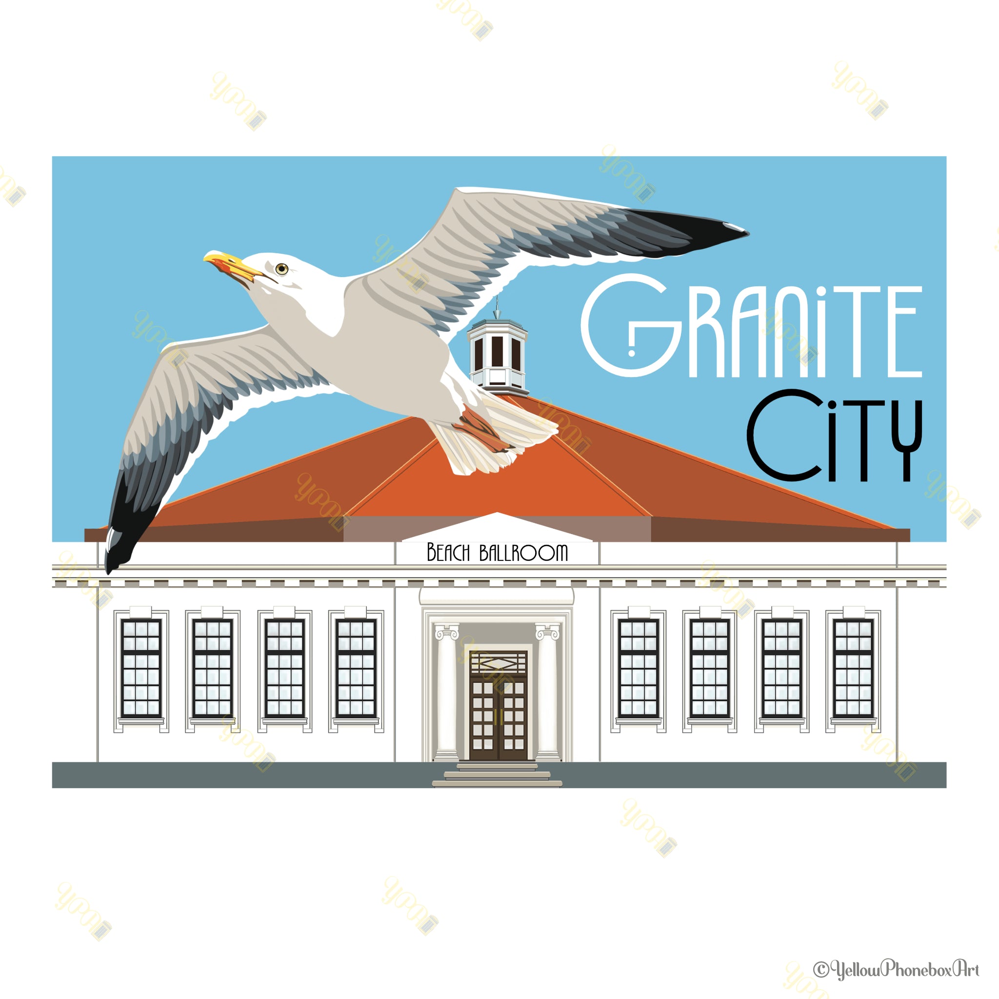 'Granite City' - Fridge Magnet