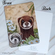 ‘Furry Ferrets’ - Matte Finish Postcard With Rounded Corners