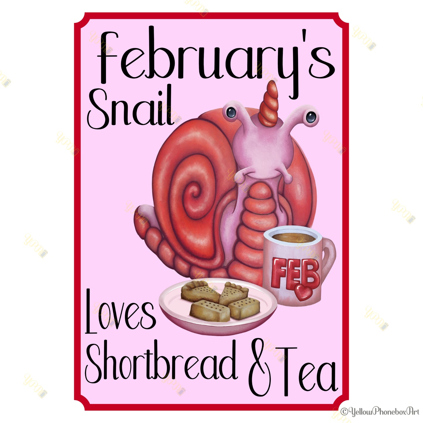 February's Snail - Art Print