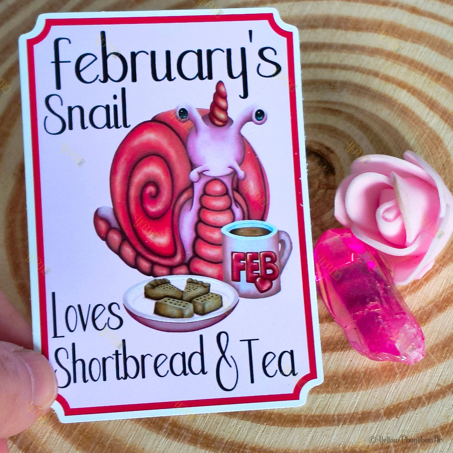 February's Snail - Self-Adhesive Sticker