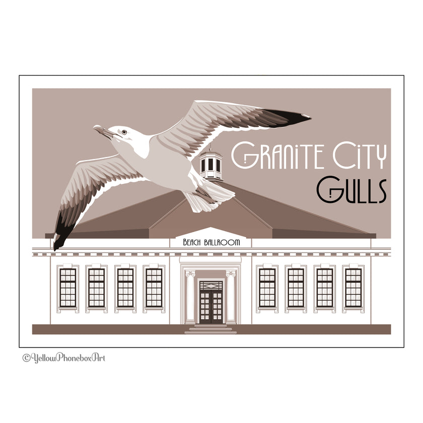 ‘Granite City Gulls’ - Art Print From Original Artwork