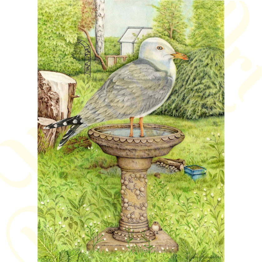 ‘I Am A Seabird! This Is My Domain!’ - Print From Original Artwork