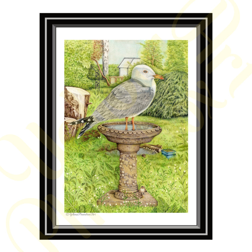 ‘I Am A Seabird! This Is My Domain!’ - Print From Original Artwork
