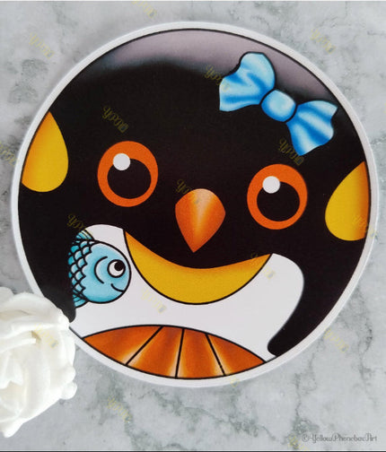 ‘Icypop' the Penguin’ Die-Cut Self-Adhesive Sticker