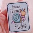 January's Snail - Self-Adhesive Sticker