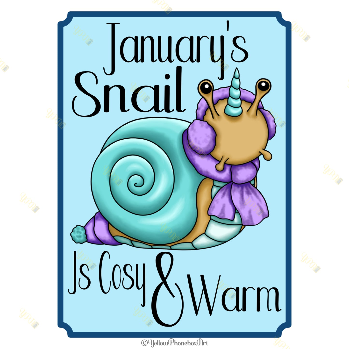 January's Snail Art Print