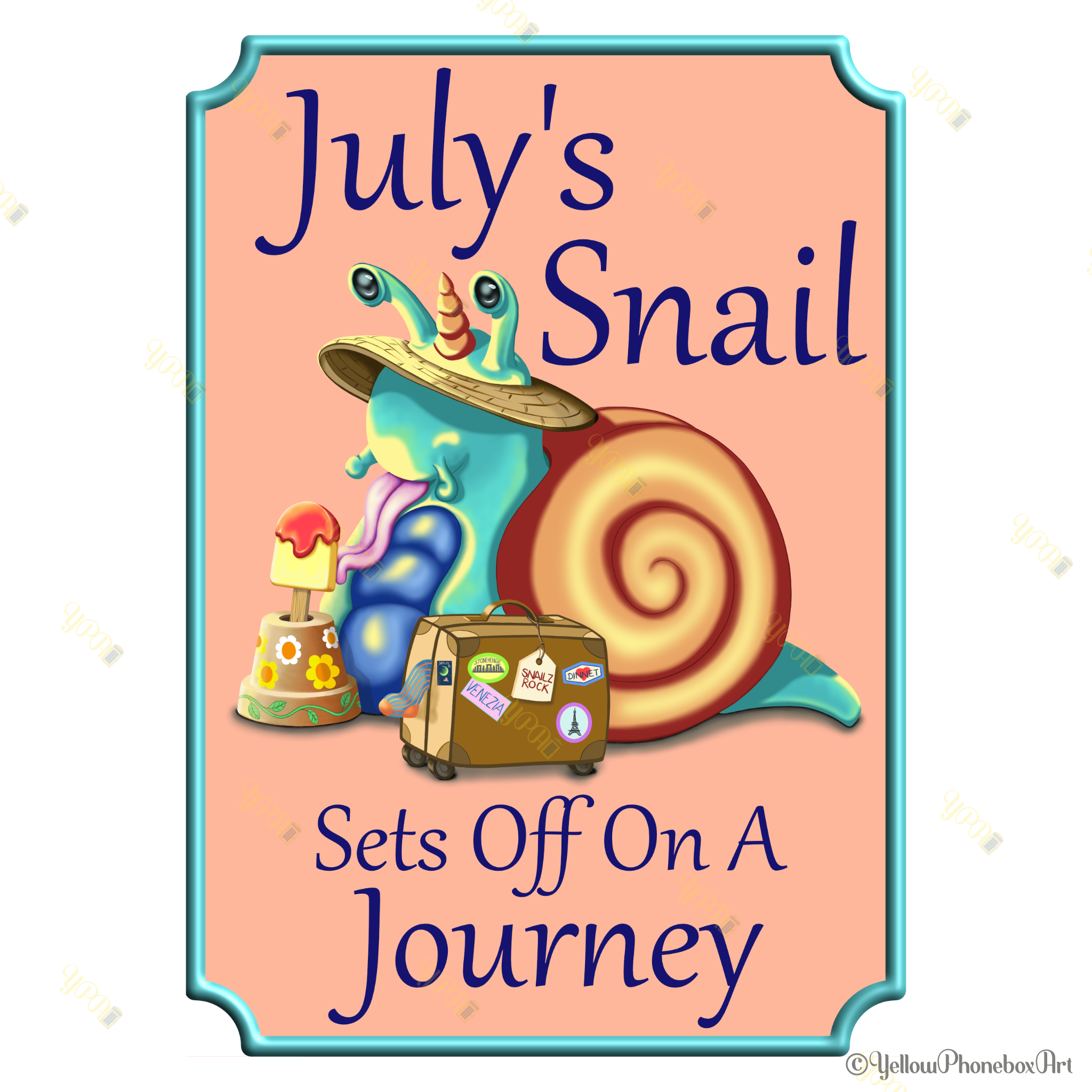 ‘July's Snail’ - Art Print From Original Artwork