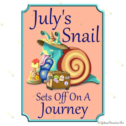 ‘July's Snail’ - Art Print From Original Artwork