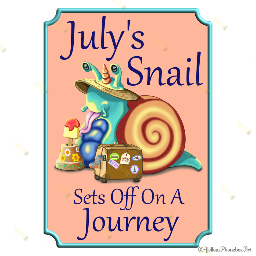 ‘July's Snail’ - Art Print From Original Artwork
