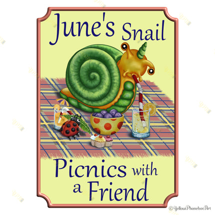 ‘June's Snail’ - Art Print From Original Artwork