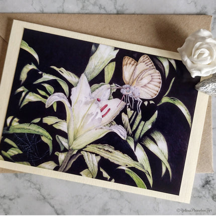 ‘Love At First Sight’ - Handmade Greeting Card With Envelope