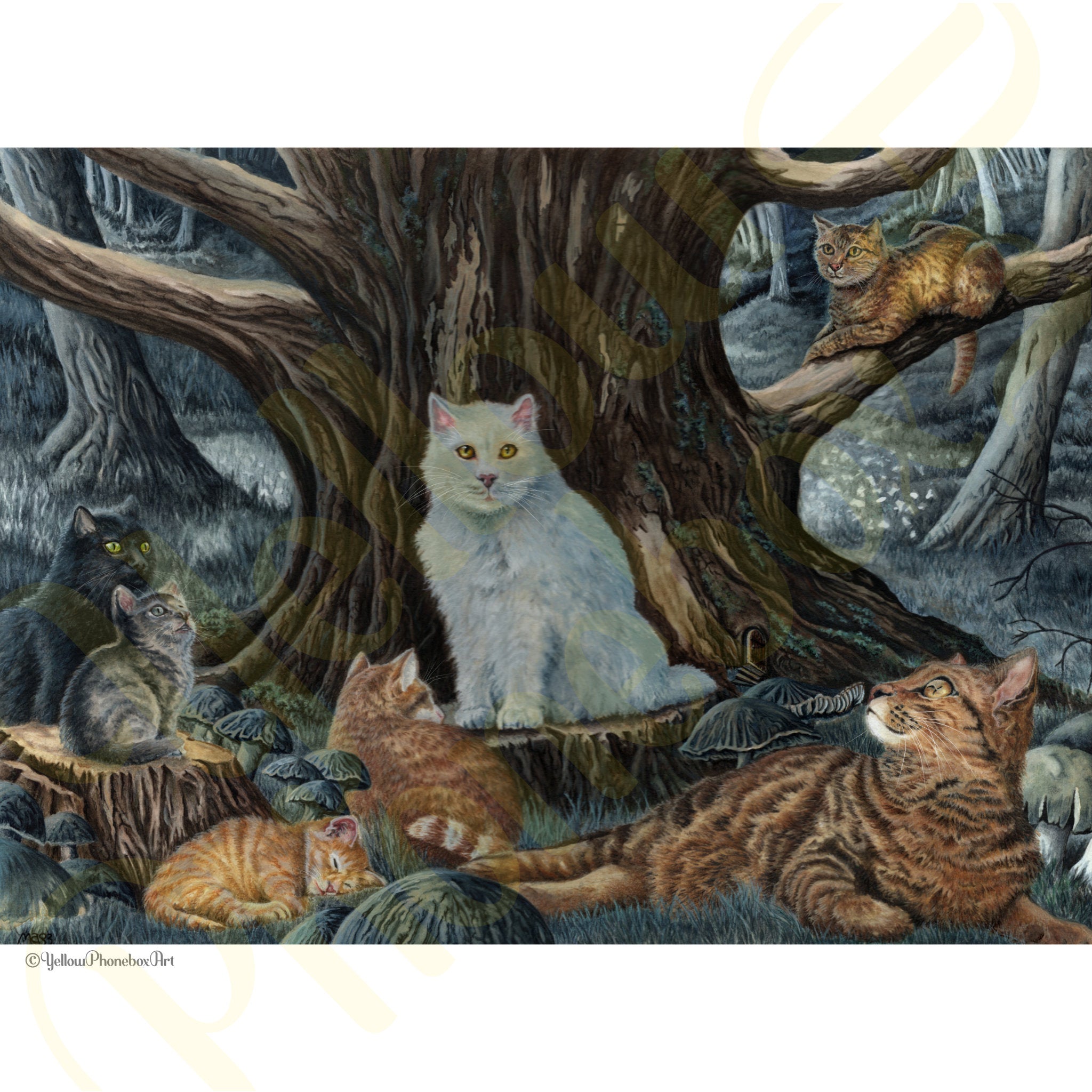 ‘Midnight Meeting’ - Handmade Greetings Card With Envelope