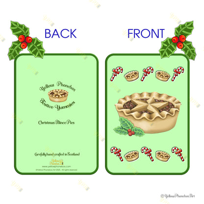 Christmas Mince Pie Card And Envelope