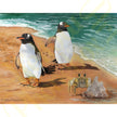 ‘Penguin Holiday’ - Handmade Greetings Card With Envelope