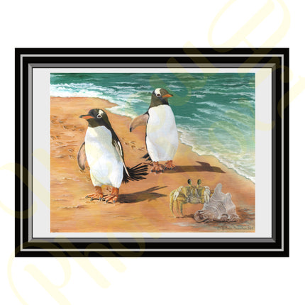 ‘Penguin Holiday’ - Print From Original Artwork