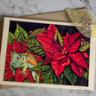 ‘Poinsettia Dragon’ - Handmade Greetings Card With Envelope