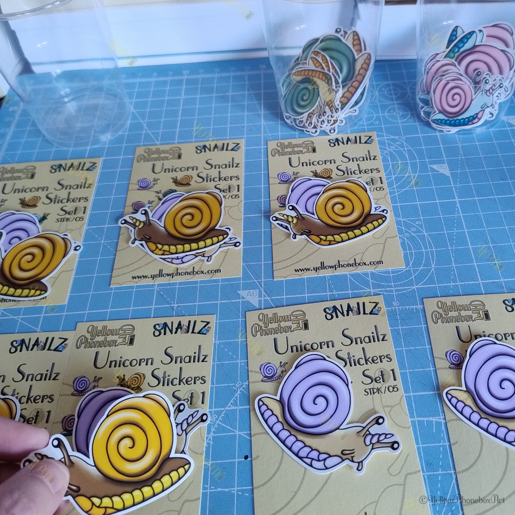 Unicorn Snailz Sticker Pack - Set 1