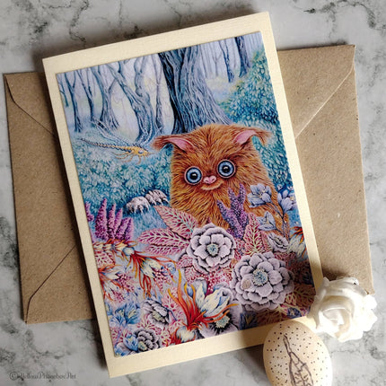 ‘Strange Forest’ - Handmade Greetings Card With Envelope