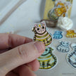 Stripy Kittiez Sticker 3cm (approx)