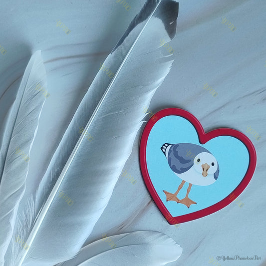 Seagull Friends – Curious Seagull - Die-Cut Self-Adhesive Sticker